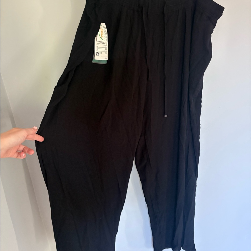Ulla Popken Black Textured Pants - Picture 2 of 6